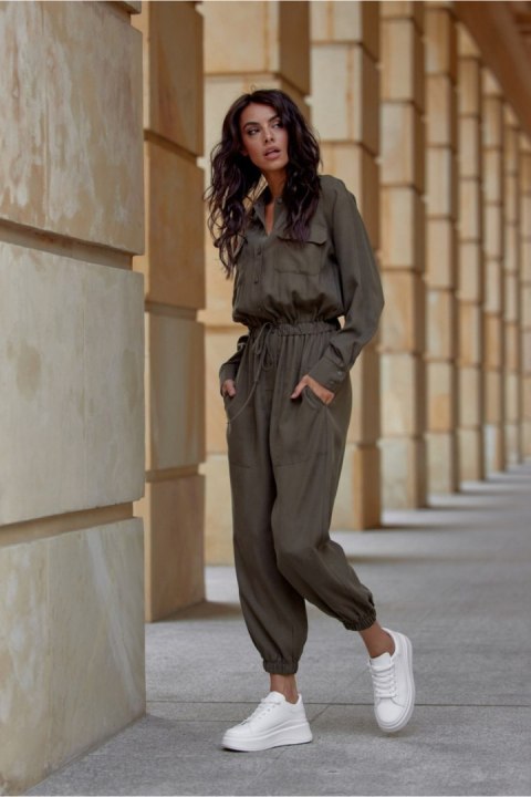 Kombinezon Model Farah KHK KMB0007 Khaki - Roco Fashion - 38 Kombinezon Model Farah KHK KMB0007 Khaki - Roco Fashion - 38