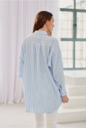 Koszula Damska Model Olivia BLU0159 P89 Blue - Roco Fashion - uniwersalny Koszula Damska Model Olivia BLU0159 P89 Blue - Roco Fashion - uniwersalny
