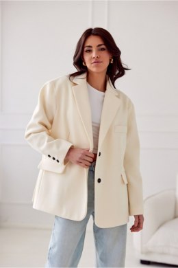 Marynarka Model Meghan VAN ZAK0007 Wanilia - Roco Fashion - uniwersalny
