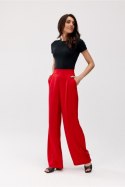 Spodnie Damskie Model Elsa CZE SPD0034 Red - Roco Fashion - 36