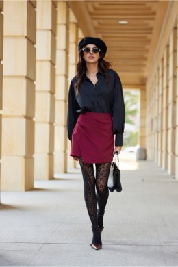 Spodnie Spódnicospodnie Model Selene BOR SPN0006 Bordo - Roco Fashion - 36