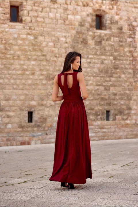 Sukienka Model Cheryl BOR SUK0407 Bordo - Roco Fashion - 46 Sukienka Model Cheryl BOR SUK0407 Bordo - Roco Fashion - 46