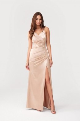 Sukienka Model Lamelia BEZ SUK0445 Beige - Roco Fashion - 36