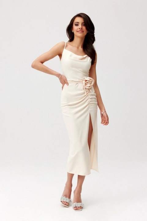 Sukienka Model Maribel BEJ SUK0480 Light Beige - Roco Fashion - 34 Sukienka Model Maribel BEJ SUK0480 Light Beige - Roco Fashion - 34