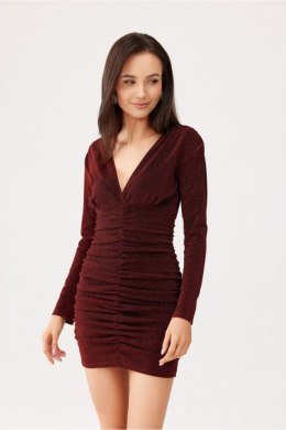Sukienka Model Maya CBO SUK0489 Black/Bordo - Roco Fashion - 38