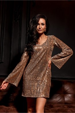 Sukienka Model Ophelia BEZ SUK0501 Beige - Roco Fashion - 42