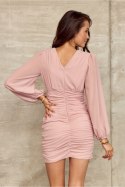 Sukienka Model Sarah ROZ SUK0394 Pink - Roco Fashion - 40 Sukienka Model Sarah ROZ SUK0394 Pink - Roco Fashion - 40