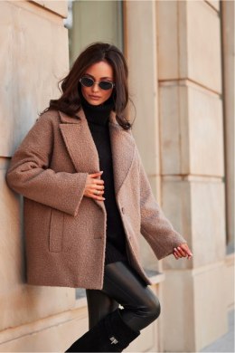 Kurtka Damska Model Camila CAP KUR0029 Cappuccino - Roco Fashion - 40