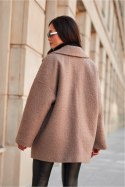 Kurtka Damska Model Camila CAP KUR0029 Cappuccino - Roco Fashion - 40 Kurtka Damska Model Camila CAP KUR0029 Cappuccino - Roco Fashion - 40