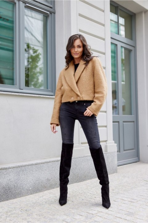 Kurtka Damska Model Renate CAM KUR0018 Camel - Roco Fashion - uniwersalny Kurtka Damska Model Renate CAM KUR0018 Camel - Roco Fashion - uniwersalny