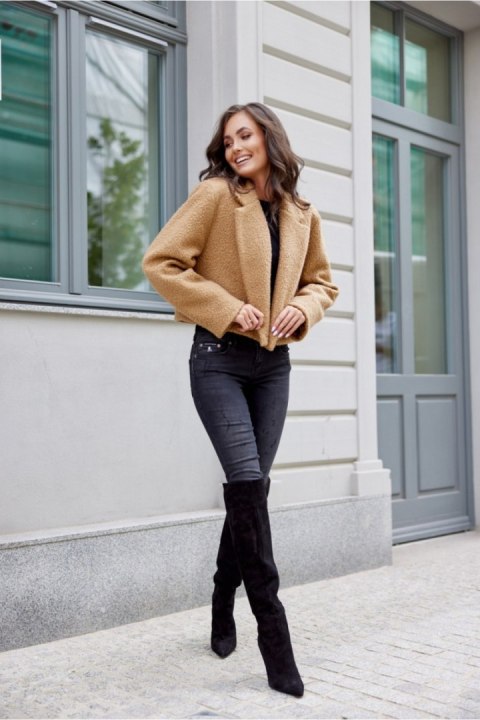 Kurtka Damska Model Renate CAM KUR0018 Camel - Roco Fashion - uniwersalny Kurtka Damska Model Renate CAM KUR0018 Camel - Roco Fashion - uniwersalny