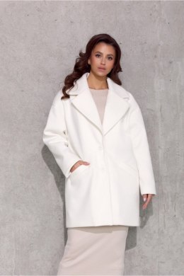 Płaszcz Damski Model Betty EKR PLA0040 Ecru - Roco Fashion - 38