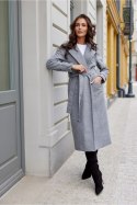 Płaszcz Damski Model Sovan SZA PLA0035 Grey - Roco Fashion - 40