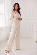 Spodnie Damskie Model Alaya BEJ SPD0032 Light Beige - Roco Fashion - 40
