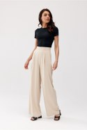 Spodnie Damskie Model Alaya BEZ SPD0032 Beige - Roco Fashion - 38