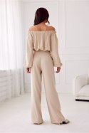Spodnie Damskie Model Alaya BEZ SPD0032 Beige - Roco Fashion - 38