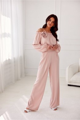 Spodnie Damskie Model Alaya ROZ SPD0032 Pink - Roco Fashion - 42