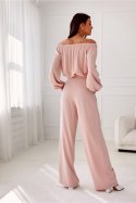 Spodnie Damskie Model Alaya ROZ SPD0032 Pink - Roco Fashion - 42 Spodnie Damskie Model Alaya ROZ SPD0032 Pink - Roco Fashion - 42