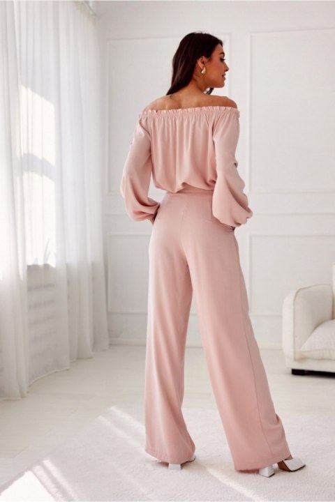 Spodnie Damskie Model Alaya ROZ SPD0032 Pink - Roco Fashion - 42 Spodnie Damskie Model Alaya ROZ SPD0032 Pink - Roco Fashion - 42