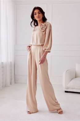 Spodnie Damskie Model Elsa BEZ SPD0034 Beige - Roco Fashion - 40