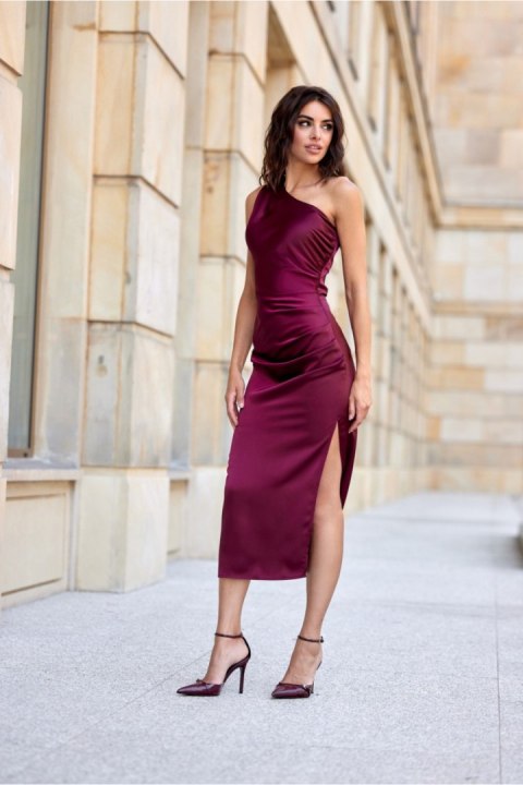 Sukienka Model Celine BOR SUK0411 Bordo - Roco Fashion - 38 Sukienka Model Celine BOR SUK0411 Bordo - Roco Fashion - 38