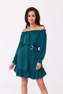Sukienka Model Chiara BUT SUK0499 Bottle Green - Roco Fashion - L/XL Sukienka Model Chiara BUT SUK0499 Bottle Green - Roco Fashion - L/XL