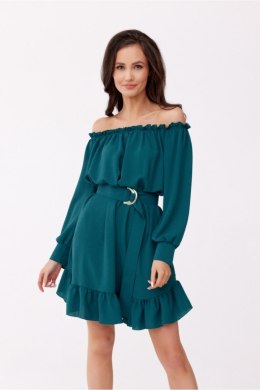 Sukienka Model Chiara BUT SUK0499 Bottle Green - Roco Fashion - L/XL