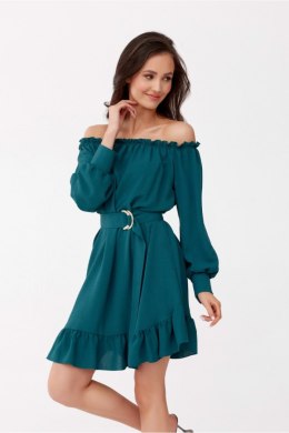 Sukienka Model Chiara BUT SUK0499 Bottle Green - Roco Fashion - L/XL