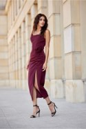 Sukienka Model Maribel BOR SUK0480 Bordo - Roco Fashion - 40 Sukienka Model Maribel BOR SUK0480 Bordo - Roco Fashion - 40