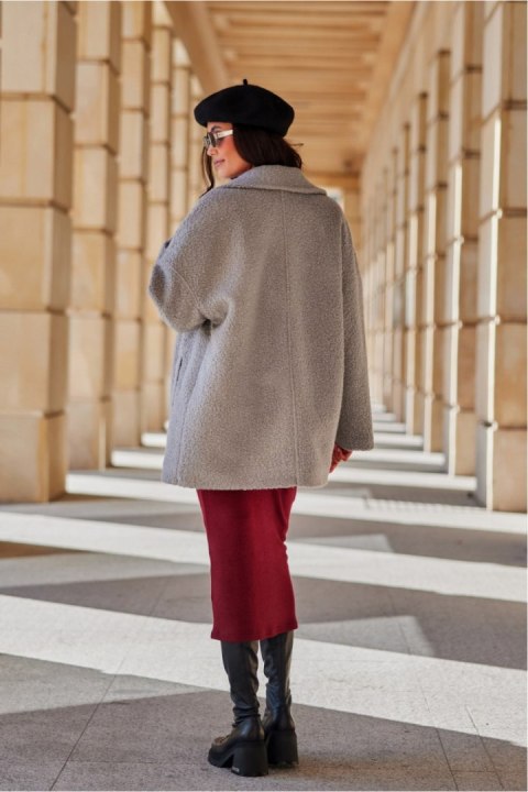 Kurtka Damska Model Camila SZJ KUR0029 Light Grey - Roco Fashion - 36 Kurtka Damska Model Camila SZJ KUR0029 Light Grey - Roco Fashion - 36