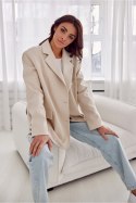 Marynarka Model Arya BEZ ZAK0018 Beige - Roco Fashion - uniwersalny Marynarka Model Arya BEZ ZAK0018 Beige - Roco Fashion - uniwersalny