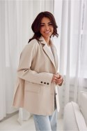 Marynarka Model Arya BEZ ZAK0018 Beige - Roco Fashion - uniwersalny Marynarka Model Arya BEZ ZAK0018 Beige - Roco Fashion - uniwersalny