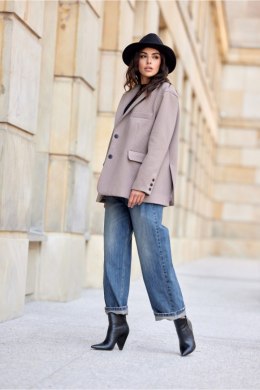 Marynarka Model Nadine CAP ZAK0020 Cappuccino - Roco Fashion - uniwersalny