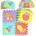 Puzzle piankowe mata 10szt owoce warzywa CB-111 Puzzle piankowe mata 10szt owoce warzywa CB-111