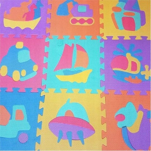 Puzzle piankowe mata Eva 10 szt pojazdy CB-114 Puzzle piankowe mata Eva 10 szt pojazdy CB-114