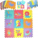 Puzzle piankowe mata Eva 10szt zwierzęta CB-115 Puzzle piankowe mata Eva 10szt zwierzęta CB-115