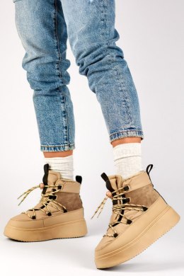 Śniegowce Model 24-72302BE Beige - PRIMO - 41