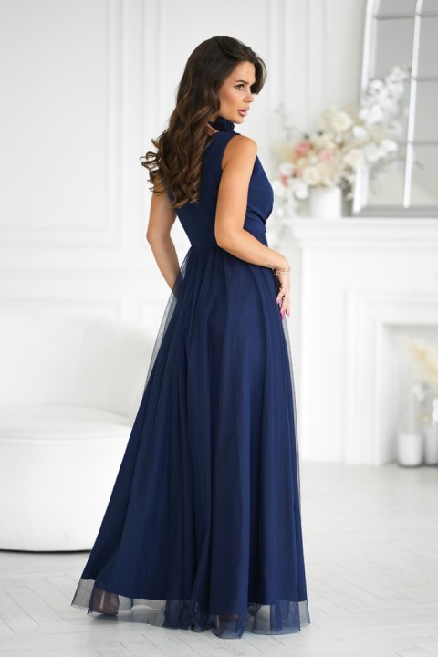 Sukienka Model 318-01 Navy - Bicotone - 38 Sukienka Model 318-01 Navy - Bicotone - 38
