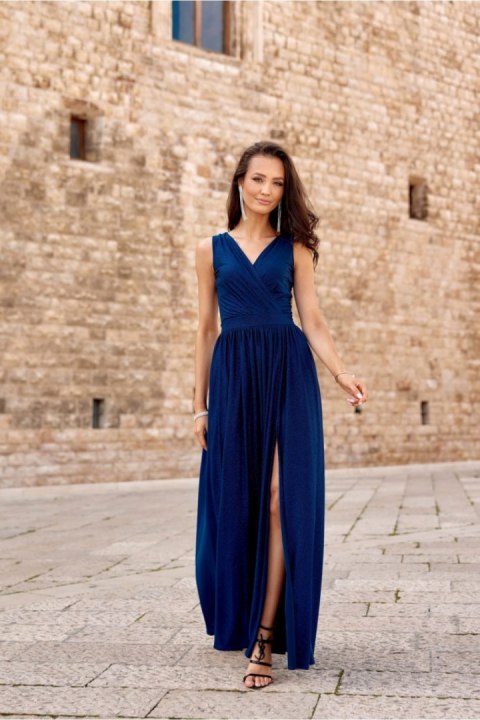 Sukienka Model Cheryl GRA SUK0407 Navy - Roco Fashion - 40 Sukienka Model Cheryl GRA SUK0407 Navy - Roco Fashion - 40