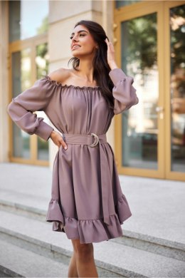 Sukienka Model Chiara CAP SUK0499 Cappuccino - Roco Fashion - S/M