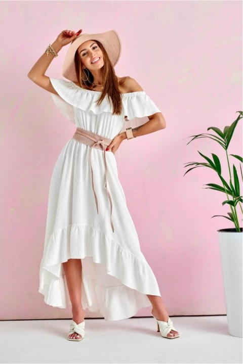 Sukienka Model EKR SUK0334 Ecru - Roco Fashion - 38 Sukienka Model EKR SUK0334 Ecru - Roco Fashion - 38