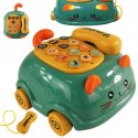 Telefon kotek jeździk dźwięk światło gryzak 215Z Telefon kotek jeździk dźwięk światło gryzak 215Z