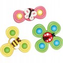 3 przyssawki sensoryczne grzechotka spinner ME-042 3 przyssawki sensoryczne grzechotka spinner ME-042