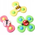 3 przyssawki sensoryczne grzechotka spinner ME-042 3 przyssawki sensoryczne grzechotka spinner ME-042