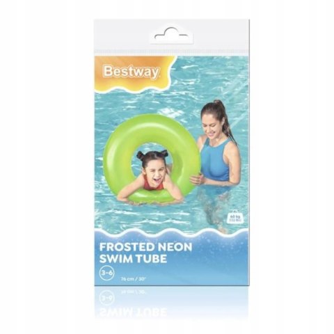 Bestway Kółko koło dmuchane 76cm Neon 36024 Z Bestway Kółko koło dmuchane 76cm Neon 36024 Z