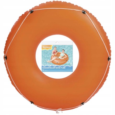 Bestway Kółko koło dmuchane z liną 119 cm pomarańczowe 36120 P Bestway Kółko koło dmuchane z liną 119 cm pomarańczowe 36120 P