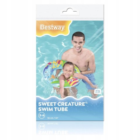 Bestway kółko koło dmuchane do pływania dla dziecka 56cm 3-6lat 36013 ocean Bestway kółko koło dmuchane do pływania dla dziecka 56cm 3-6lat 36013 ocean