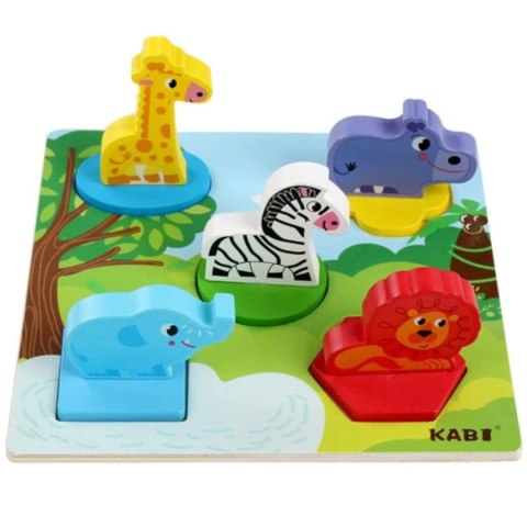Edukacyjne drewniane puzzle safari klocki 0057 Edukacyjne drewniane puzzle safari klocki 0057
