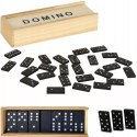 Gra domino rodzinna klasyczna 28 elementów drewniane pudełko 3896-5 Gra domino rodzinna klasyczna 28 elementów drewniane pudełko 3896-5