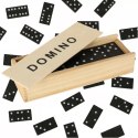 Gra domino rodzinna klasyczna 28 elementów drewniane pudełko 3896-5 Gra domino rodzinna klasyczna 28 elementów drewniane pudełko 3896-5
